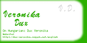 veronika dux business card